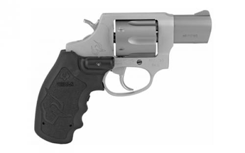 Taurus Model 856VL, Double Action, Metal Frame Revolver, Small Frame, 38 Special +P, 2" Barrel, Alloy, Matte Finish, Silver, Viridian Red Laser Grip, Fixed Sights, 6 Rounds 2-856029ULVL