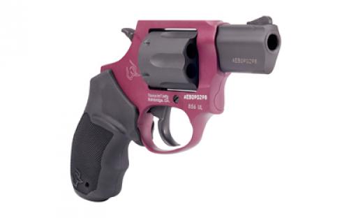 Taurus Model 856, Double Action, Metal Frame Revolver, Small Frame, 38 Special +P, 2" Barrel, Steel, Matte Finish, Black Cherry and Black, Rubber Grips, Fixed Sights, 6 Rounds 2-85621ULC26