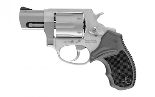 Taurus Model 856, Double Action, Metal Frame Revolver, Small Frame, 38 Special +P, 2" Barrel, Alloy, Matte Anodized Finish, Silver, Rubber Grips, Fixed Sights, 6 Rounds 2-85629UL