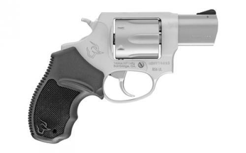 Taurus Model 856, Double Action, Metal Frame Revolver, Small Frame, 38 Special +P, 2" Barrel, Alloy, Matte Anodized Finish, Silver, Rubber Grips, Fixed Sights, 6 Rounds 2-85629UL