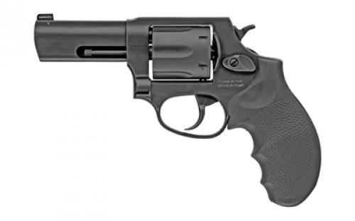 Taurus Model 856, Double Action, Metal Frame Revolver, Medium Frame, 38 Special +P, 3 Barrel, Steel, Matte Finish, Black, Hogue Grip, 6 Rounds 2-85631NS