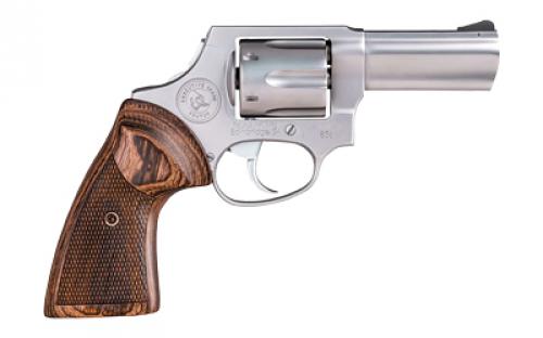 Taurus Model 856, Executive Grade, Revolver, Double Action, Metal Frame Revolver, Medium Frame, 38 Special +P, 3" Barrel, Satin Finish, Silver, Wood Grips, Fixed Sights, Concealed Hammer, 6 Rounds, Pelican Vault Hard Case 2-856EX39CH