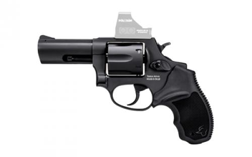 Taurus Model 856 TORO, Single/Double Action, Steel Frame Revolver, 38 Special +P, 3" Barrel, Matte Finish, Optics Ready (Not Included), Black, Polymer Grip, 6 Rounds 2-856P31