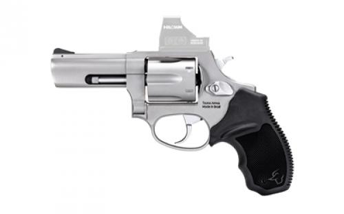 Taurus Model 856 TORO, Single/Double Action, Steel Frame Revolver, 38 Special +P, 3" Barrel, Matte Finish, Optics Ready (Not Included), Silver, Polymer Grip, 6 Rounds 2-856P39