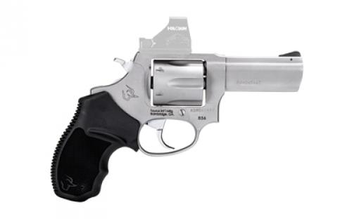 Taurus Model 856 TORO, Single/Double Action, Steel Frame Revolver, 38 Special +P, 3" Barrel, Matte Finish, Optics Ready (Not Included), Silver, Polymer Grip, 6 Rounds 2-856P39