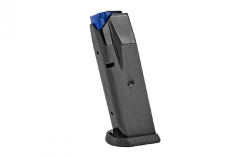 Mecgar Pistol Magazine, 9MM, 10 Rounds, Fits CZ 75 Compact Pistols, Steel, Blued MGCZCOMP10B