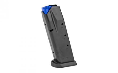 Mecgar Pistol Magazine, 9MM, 15 Rounds, Fits CZ 75 Compact Pistols, Steel, Blued Finish MGCZCOMP15AFC