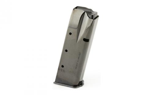 Mecgar Magazine, 9MM, 15 Rounds, Fits Browning Hi-Power, Steel, Blued Finish MGBRHP15B