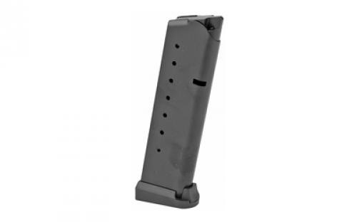 Mecgar Pistol Magazine, 45ACP, 8 Rounds, Fits 1911 Pistols, Steel, Anti-Friction Coating Finish, Black MGCG4508MATCH