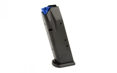 Mecgar Pistol Magazine, 40S&W, 12 Rounds, Fits CZ75 Pistols, Steel, Black, Anti-Friction Coating MGCZ4012AFC