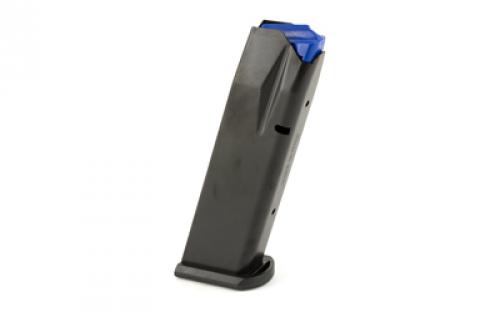 Mecgar Pistol Magazine, 40S&W, 12 Rounds, Fits CZ75 Pistols, Steel, Black, Anti-Friction Coating MGCZ4012AFC