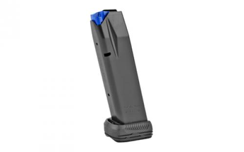 Mecgar Pistol Magazine, 9MM, 19 Rounds, Fits CZ75 Pistols, Steel, Black, Anti-Friction Coating MGCZ7519DPS