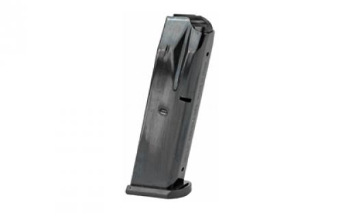 Mecgar Magazine, 9MM, 10 Rounds, Fits Beretta 92, Blued Finish MGPB9210B