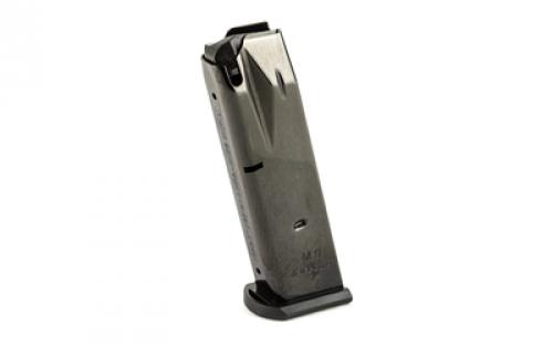 Mecgar Pistol Magazine, 9MM, 15 Rounds, Fits Beretta 92, Blued Finish MGPB9215B