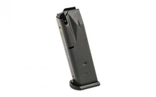 Mecgar Pistol Magazine, 9MM, 15 Rounds, Fits Beretta 92, Blued Finish MGPB9215P