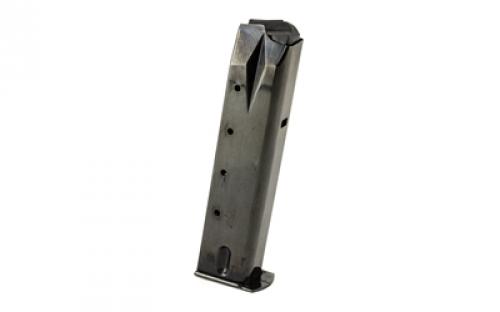 Mecgar Pistol Magazine, 9MM, 20 Rounds, Fits Ruger P85, Steel, Blued Finish MGRP8520B