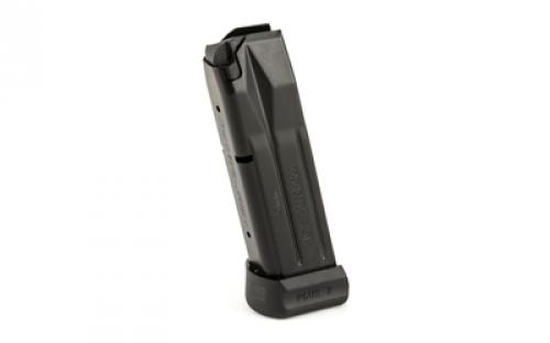 Mecgar Pistol Magazine, 9MM, 17 Rounds, Fits Sig Pro 2009/2022 Pistols, Steel, Black, Anti-Friction Coating MGSP917AFC