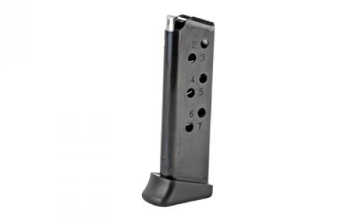 Mecgar Magazine, 32 ACP, 7 Rounds, Fits PPK Finger Rest, Blued Finish MGWPPK32FRB