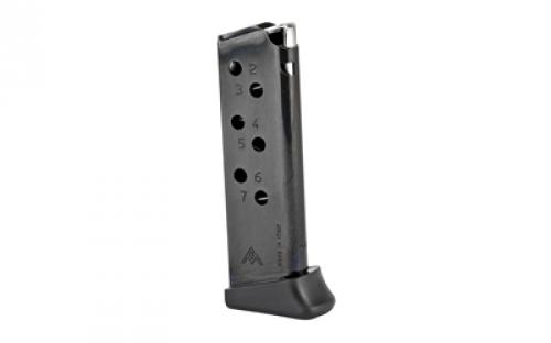 Mecgar Magazine, 32 ACP, 7 Rounds, Fits PPK Finger Rest, Blued Finish MGWPPK32FRB