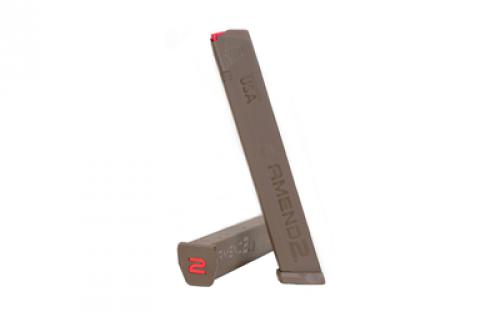 Amend2 Magazine, A2-Stick, 9MM, 34 Rounds, Flat Dark Earth, Glock 17/19/26 A2GLKSTICKFDE