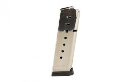 Armscor Pistol Magazine, 45ACP, 8 Rounds, Fits 1911 Pistols, Steel, Nickel Finish, Silver 54170