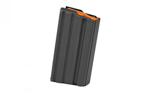 Ammunition Storage Components Magazine, 223 Rem, Fits AR-15, 20Rd, Stainless, Black, Orange Follower 20-223-SS-BM-O-ASC