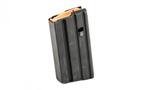 Ammunition Storage Components Magazine, 223 Rem, Fits AR-15, 20 Round Body, 10 Round Capacity, Stainless, Black, Black Follower 20-223-SS-BM-B-ASC