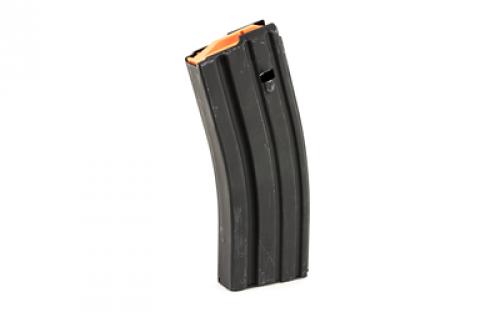 Ammunition Storage Components Magazine, 223 Rem, Fits AR-15, 30Rd, Stainless, Black, Orange Follower 223-30RD-SS