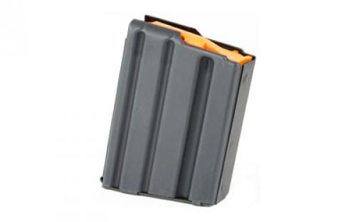 Ammunition Storage Components Magazine, 223 Rem, Fits AR-15, 5Rd, Stainless, Black, Orange Follower 5-223-SS-BM-O-ASC