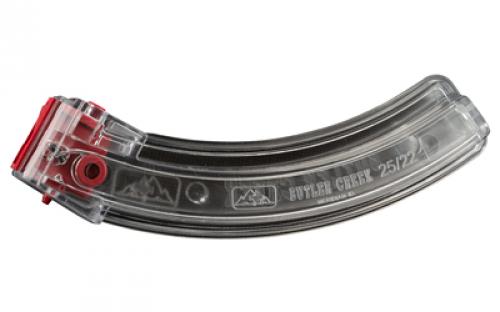 Butler Creek Magazine, Hot Lips, 22LR, 25 Rounds, Fits 10/22, Polymer, Clear MO112568