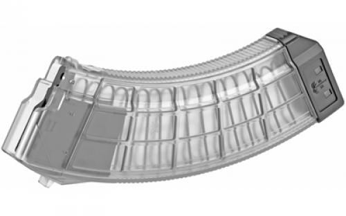 US Palm AK30R Magazine, 7.62X39, 30 Rounds, Fits AK-47, Clear MA1120A