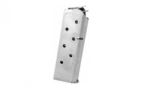 CMC Products Match Grade Magazine, 45ACP, 7 Rounds, Fits Officer Size 1911, Stainless M-MG-45CP7