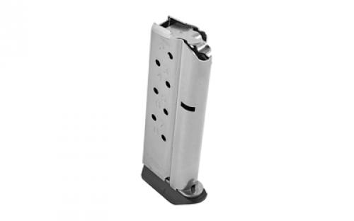 CMC Products Magazine, Match Grade, 9MM, 8 Rounds, Fits Officer Size 1911, Includes Polymer Base Pad, Stainless M-MG-9CP8-P