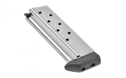 CMC Products Magazine, Match Grade, 9MM, 8 Rounds, Fits Officer Size 1911, Includes Polymer Base Pad, Stainless M-MG-9CP8-P