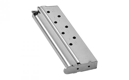 CMC Products Magazine, Match Grade, 9MM, 8 Rounds, Fits Officer Size 1911, Stainless M-MG-9CP8