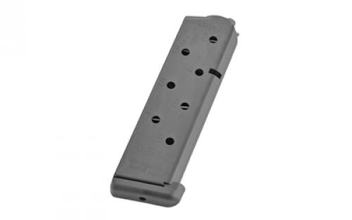 CMC Products Magazine, Power Mag, 45ACP, 8 Rounds, Fits 1911, Stainless, Black M-PM-45FS8-B