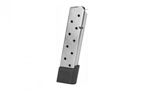 CMC Products Magazine, Railed Power Mag, 45 ACP, 10 Rounds, Fits 1911, Stainless M-RPM-45FS10