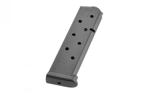 CMC Products Magazine, Railed Power Mag (RPM), 45ACP, 8 Rounds, Fits 1911, Stainless, Black M-RPM-45FS8-B