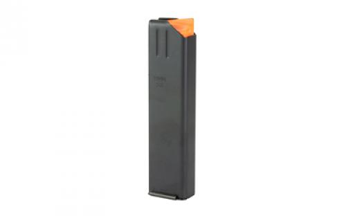 DURAMAG DuraMag SS, Magazine, 9MM, Colt Pattern, 20 Rounds, Fits AR Rifles, Orange AGF Anti-tilt Follower, Stainless Steel, Black 2009041178CPD