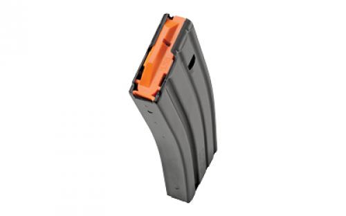 DURAMAG Magazine, 223 Remington/556NATO, 30 Rounds, Fits AR Rifles, Orange Anti-Tilt AGF Follower, Stainless Steel, Black 3023041178CPD