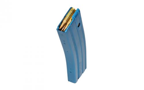 DURAMAG Magazine, 223 Remington/556NATO/300 Blackout, 20 Rounds, Fits AR-15, Black AGF Follower, Aluminum, Blue 2023005175CPD