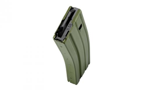 DURAMAG Magazine, 223 Remington/556NATO/300 Blackout, 20 Rounds, Fits AR-15, Black AGF Follower, Aluminum, Olive Drab Green 2023008175CPD