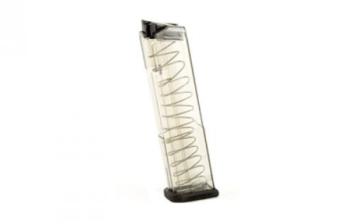 Elite Tactical Systems Group Elite Tactical Systems Group, Magazine, 9MM, 12 Rounds, Fits Glock 43, All Generations, Polymer, Clear GLK-43-12