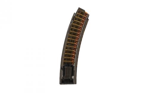 Elite Tactical Systems Group Magazine, Gen 2, 9MM, 30 Rounds, Fits All CZ Scorpion Generations, Polymer Construction, Translucent Carbon Smoke SMK-CZEVO-30G2