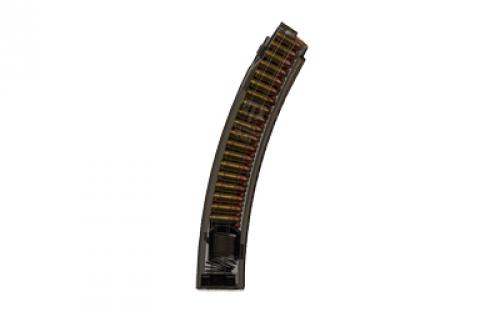 Elite Tactical Systems Group Magazine, Gen 2, 9MM, 40 Rounds, Fits All CZ Scorpion Generations, Polymer Construction, Translucent Carbon Smoke SMK-CZEVO-40G2