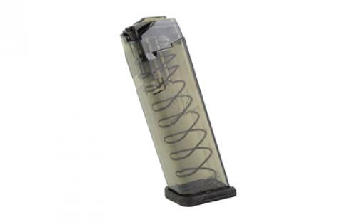 Elite Tactical Systems Group Magazine, 9MM, 17 Rounds, For Glock 17/19/26, Carbon Smoke SMK-GLK-17