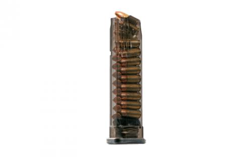 Elite Tactical Systems Group Magazine, 9MM, 21 Rounds, Fits Smith & Wesson M&P9, Carbon Smoke SMK-SW9-MP-21