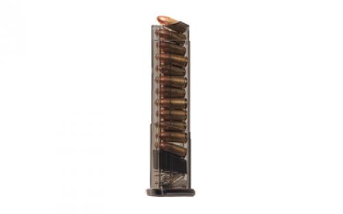 Elite Tactical Systems Group Magazine, 9MM, 12 Rounds, Fits Smith & Wesson Shield, Carbon Smoke SMK-SW9-SHD-12