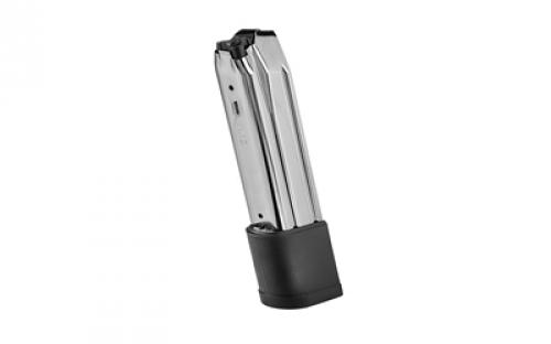 FN America Magazine, 10MM, 22 Rounds, Fits FN 510, Nickel Coated Steel, Silver with Black Base 20-100732