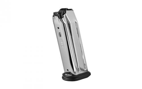 FN America Magazine, 10MM, 10 Rounds, Fits FN 510, Nickel Coated Steel, Silver with Black Base 20-100733